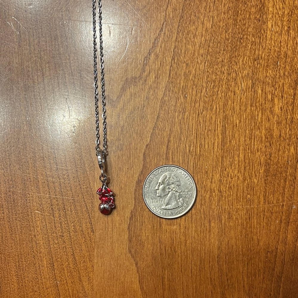 Pandora small Spider-Man pendant on chain